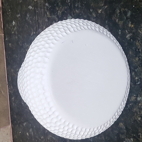 2 Tier Tray Jewelry Holder Ceramic Jewelry Dish Rings Earrings Teal and White - Picture 3 of 5